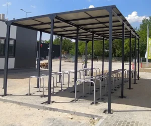 wiata rowerowa stojaki rowerowe