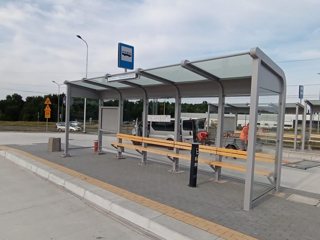 Wiata przystankowa aluminium - Tarnów